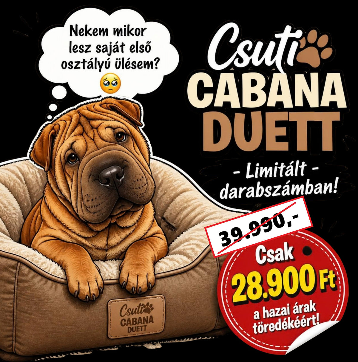 Dupla Prémium autós fekhely Kedvenceknek